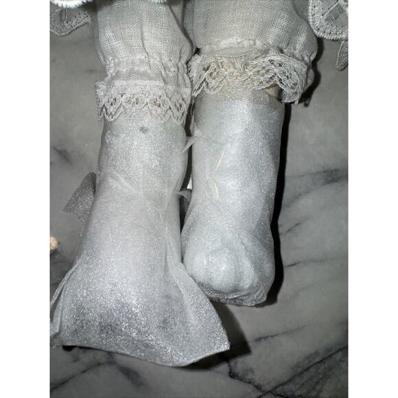 New Vintage Porcelain Mouse Doll 20" Victorian Dress Country Farmhouse Nursery - Picture 3 of 16
